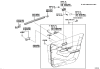 67610F4080C3-BOARD SUB-ASSY, FRONT DOOR TRIM, RH