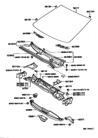 5578250010-LOUVER, COWL TOP VENTILATOR, LH