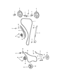 5048150AB-GUIDE TIMING CHAIN UPPER CAMSHAFT TO CAMSHAFT