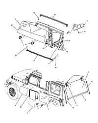 68003430AB-WINDSHIELD SHIPPING ASSEMBLY - 30 LITE GLASS