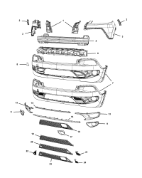 68227167AA-BRACKET LICENSE PLATE