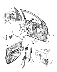 5074189AF-Hole, key cartridge, rh/lh