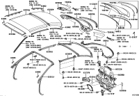 6325153040-WEATHERSTRIP, REMOVABLE ROOF, FRONT
