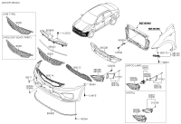 86570H2000-STRIP-FR BUMPER