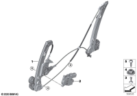 51335A2A961-WINDOW LIFTERW/OMOTOR FRTLH X5