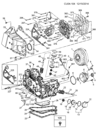 24207957-Gasket kit, control valve body (incl. 369,371)