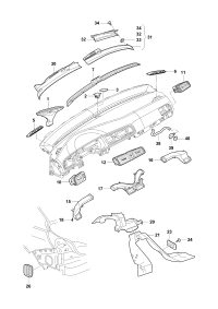 18D819063A-PORSCHE CAYENNEAIR DUCT CENTRE
