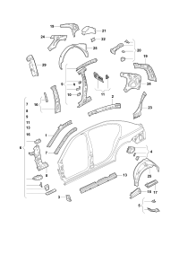 18D809402-Reinforcement-C pillar