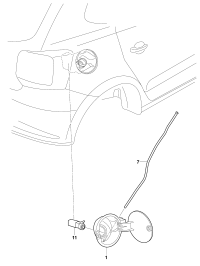 34D809857A-Cap, fuel tank