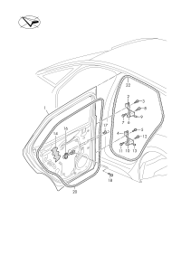11D839249-LINK-CHECK,REAR DOOR