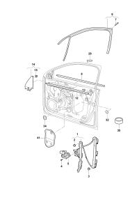 34D837461A-Window regulator without m