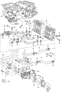 3D0898030-PORSCHE CAYENNE OILCOOLER 2007