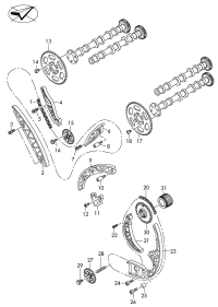 059109229AA-TIMING CHAIN E38/E39/X5