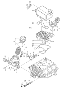 059115389K-OIL COOLER AUDI A3