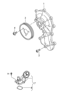 059121008J-WATERPUMP-VW/AUDI-GOLF/BORA