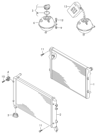 5C0121251K-RADIATOR VW-BORA/AUDI/SKODA
