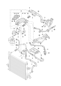 1ED122101E-RADIATOR HOSE/A3/GOLF/JETTA