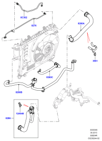 LR034635-HOSE ASSY-EGR COOLER,OUT