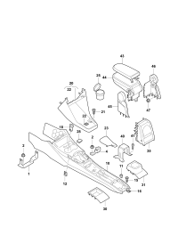 34D863241NFTS-Center console red/anthracite ti black