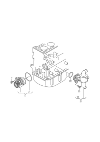 03L121111S-Regulator assy, w/thermostat