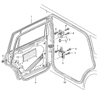 1T0867913J-Seal, door inside
