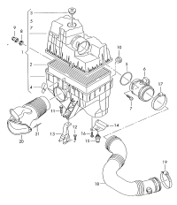 07D906461X-AIR MASS SENSOR-PORSCHE