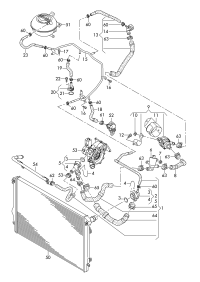 5Q0122101CG-RADIATOR HOSE/A3/GOLF/JETTA