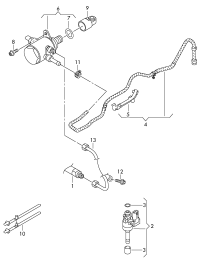 03C133248E-Bracket, fuel hose