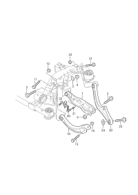 1ED505311C-TRACK CNTRL ARM FRT RH AUDI-Q7