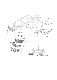 19D853653C-GRILLE RADIATOR