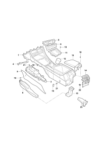 19D864761-Damper, gear shift housing