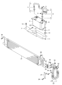 7H0317019-TRANSMISSION OIL COOLER BMW G30, G12, B48