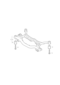 L5QD505145-RUBBER MOUNTING/A4/A6/A8/2009