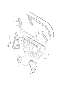 L17G839461-Window regulator without motor