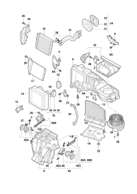 1TD907511D-Servo motor, in car air circulation mode function