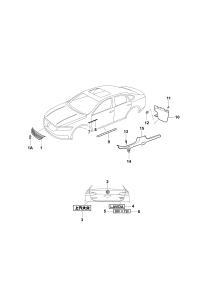 19D853651M-GRILLE, RADIATOR