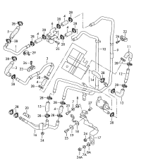 7L0815983B-Coolant hose connecting pipe: