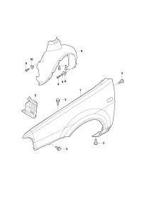 33D810679A-Bracket, fender