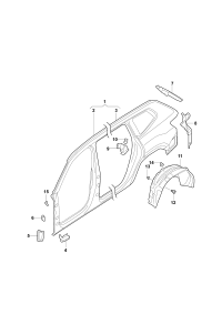 3CG810969-WHEEL HOUS/VW /BORA/1998