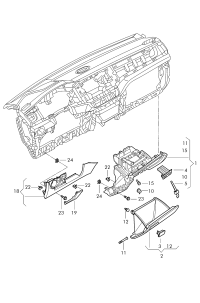 22D8571212LF-Glove box assy-deep indium
