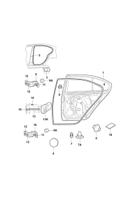 18D833051D-Door assy-rr, lh