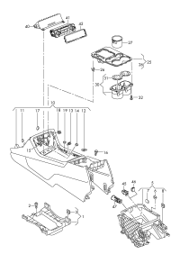 7P6863233-Bracket, center console