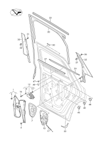 760839461D-WINDOW WINDER LH FRT/A6