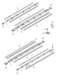 7H5883183G-Rail assy-seat