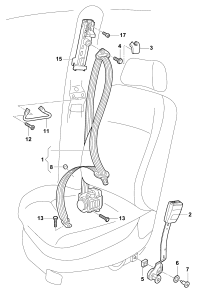 18D858472-S/belt lock assy
