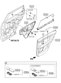 83910C0000-COVER ASSY-RR DR FRAME INR,LH