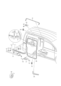 2K0843871J-Guide rail