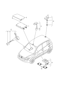 3C0919738-Bracket, interface box support