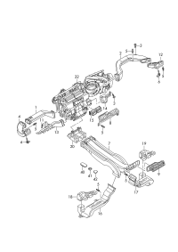 4M1819656-PORSCHE CAYENNEAIR DUCT CENTRE
