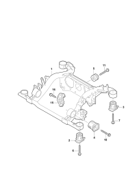 1ED505145B-RUBB MOUNT
